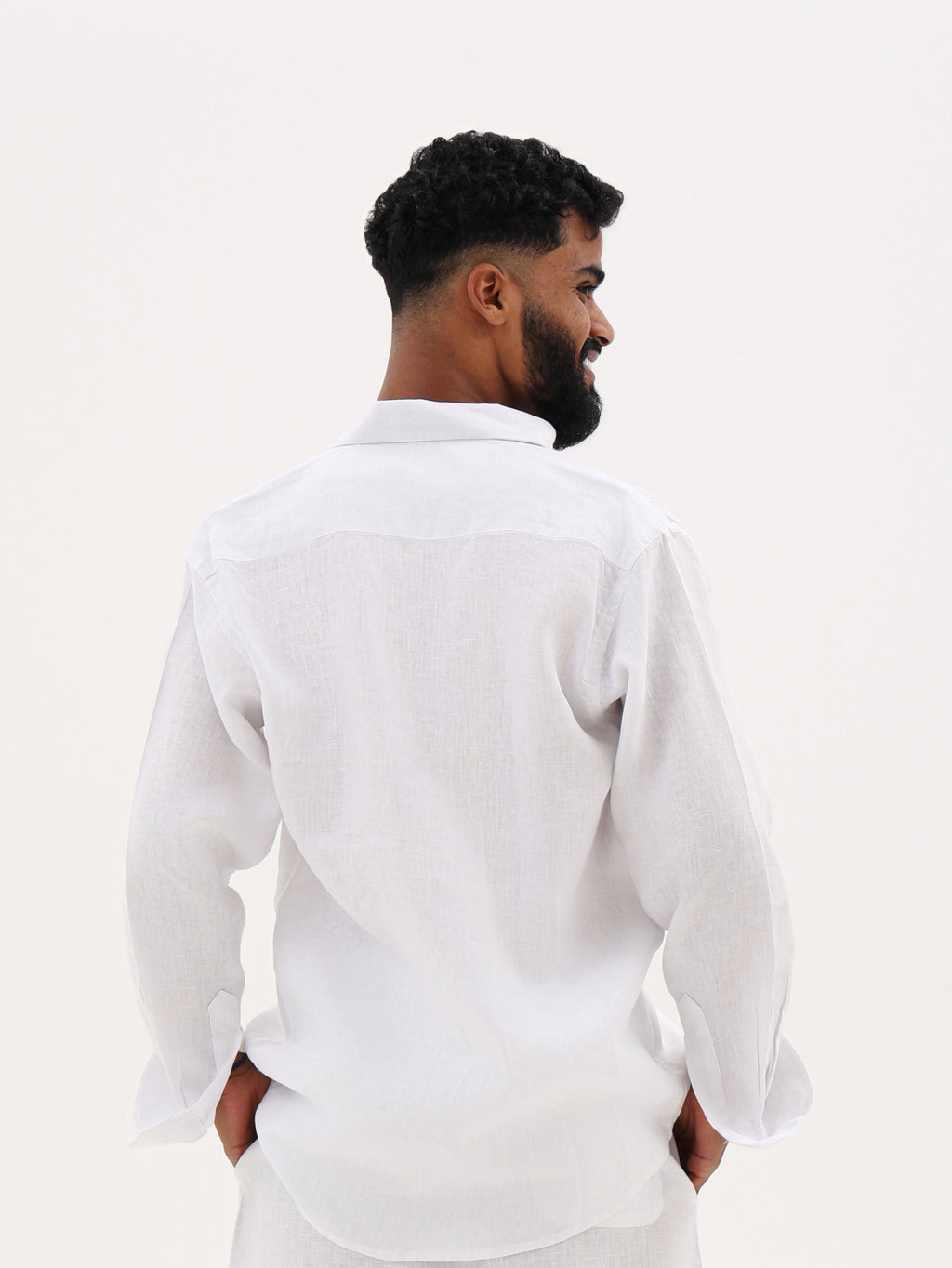 Pure Linen Shirt (White)