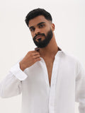 Pure Linen Shirt (White)