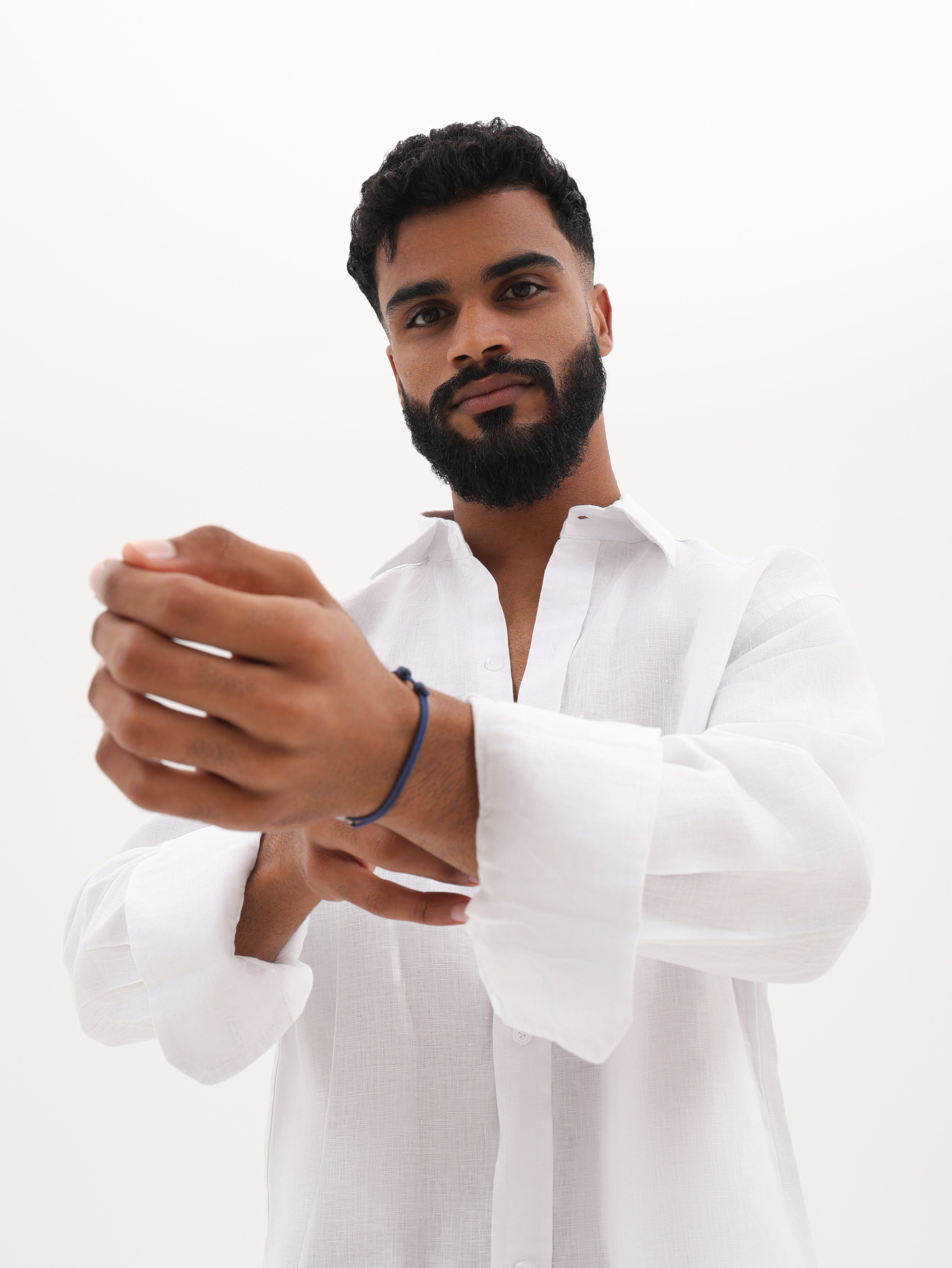 Pure Linen Shirt (White)