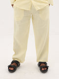 Pure Linen Pants (Yellow)
